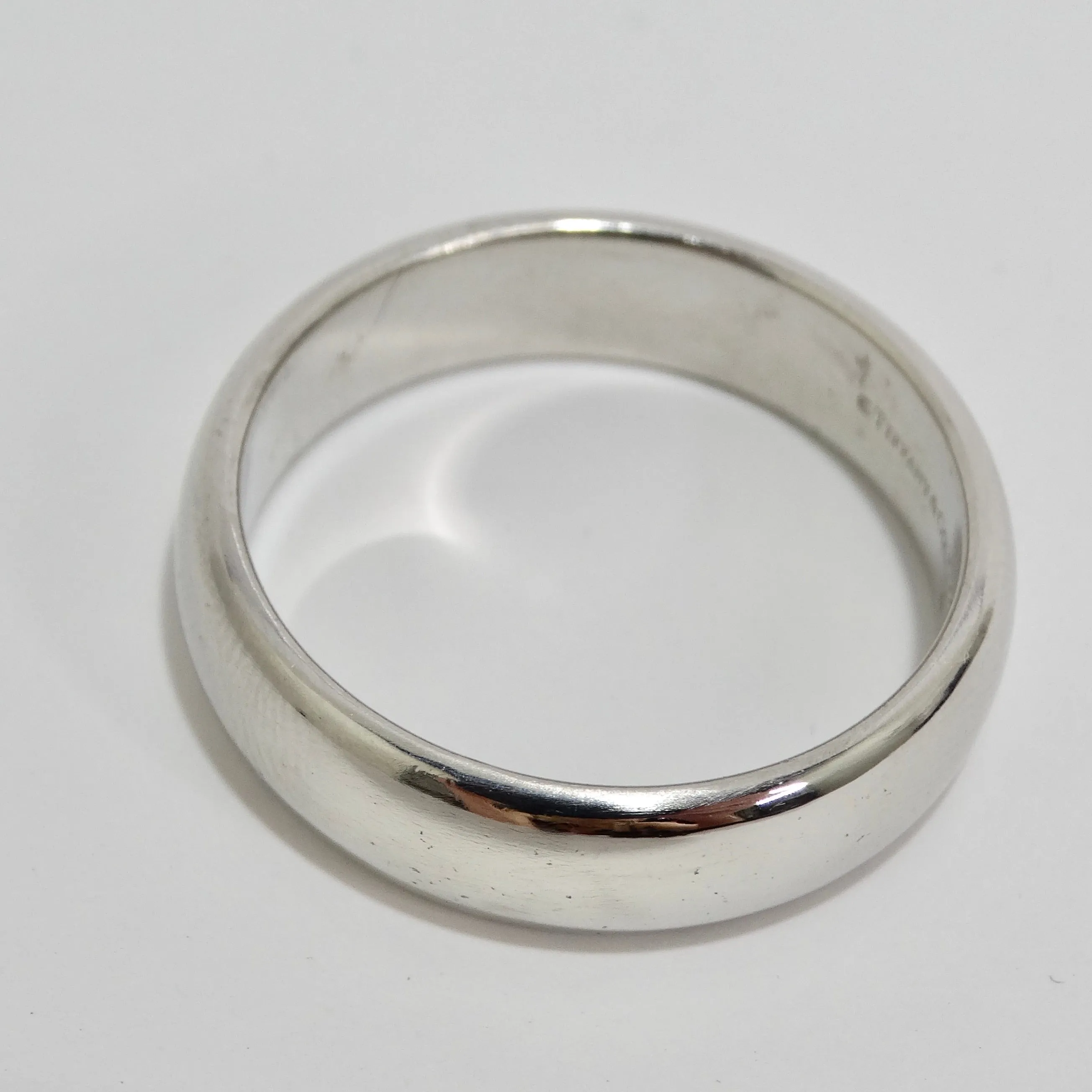 Tiffany & Co Platinum Cigar Bend Ring
