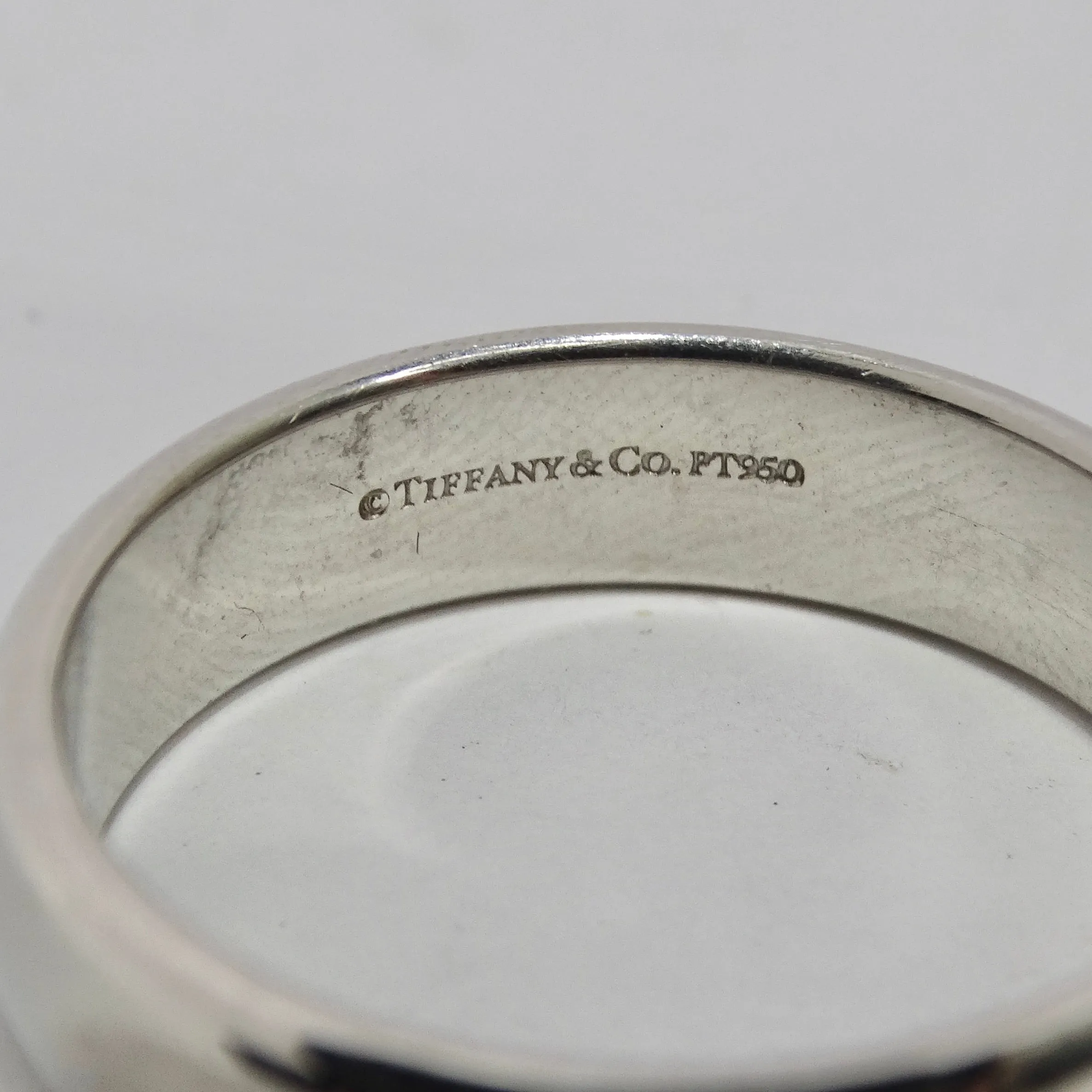 Tiffany & Co Platinum Cigar Bend Ring