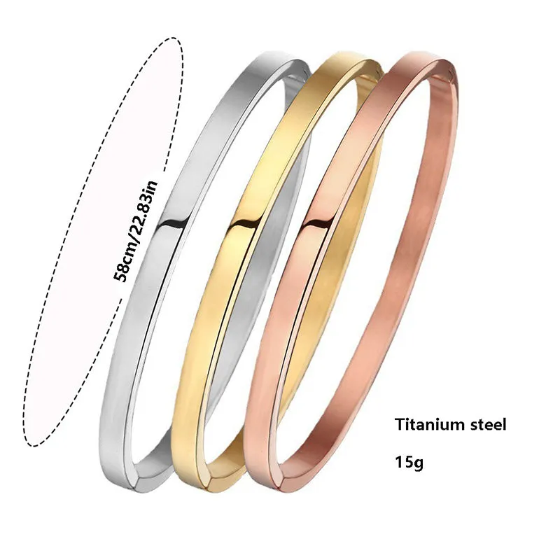 Timeless Fancy Stainless Steel Bangle Bracelets