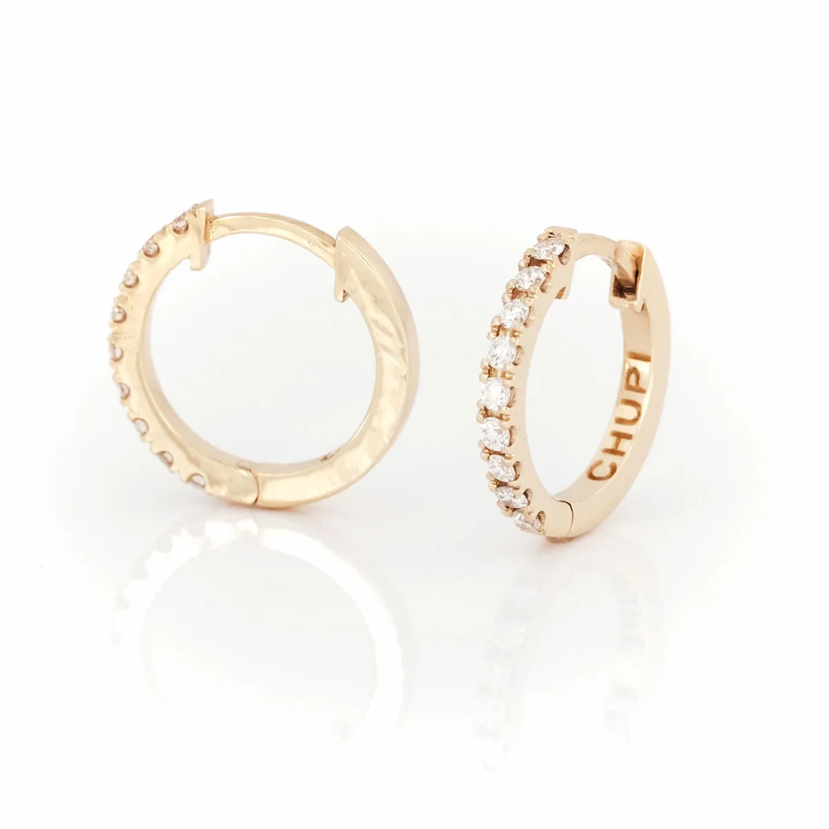 Today Classic Diamond Eternity Huggies - 14k Gold Earrings