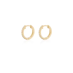 Today Classic Diamond Eternity Huggies - 14k Gold Earrings