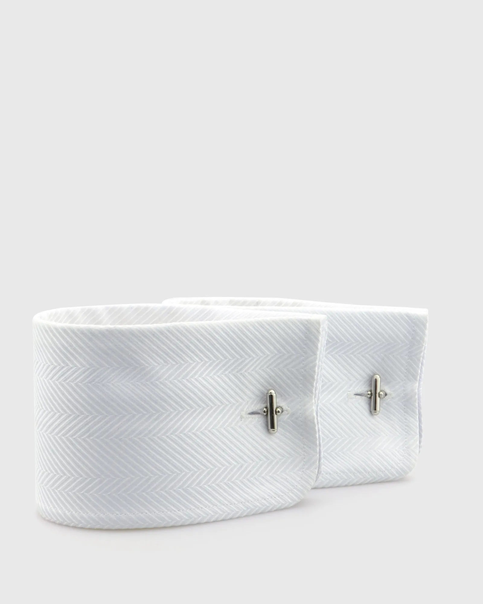 VINCENT & FRANKS VF20627 BLACK LEATHER CUFFLINKS