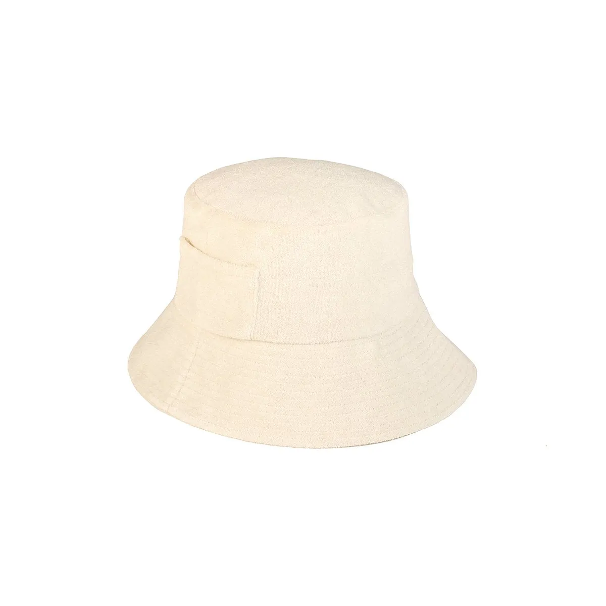 Wave Bucket In Beige Terry by Lack of Color